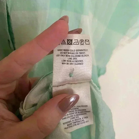 Maeve Gingham Flutter Top - Picture 3 of 12